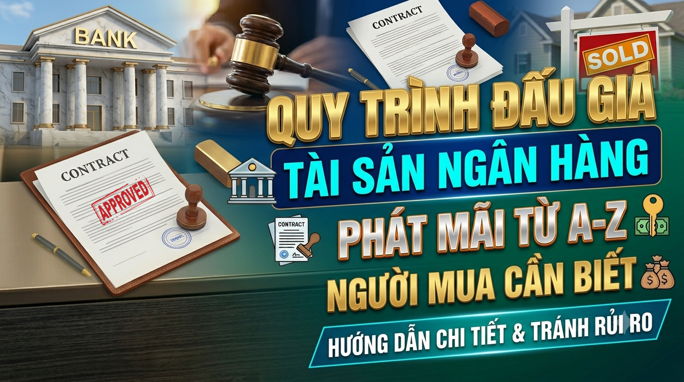Quy trình đấu giá tài sản ngân hàng phát mãi từ A-Z người mua cần biết
