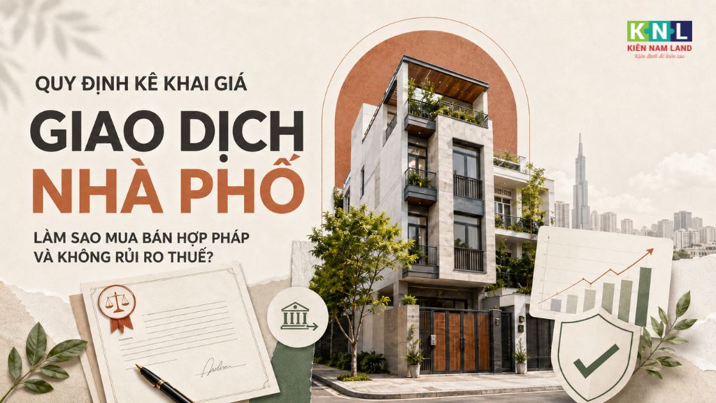 Quy định kê khai giá giao dịch nhà phố: Làm sao để mua bán hợp pháp và không rủi ro thuế?
