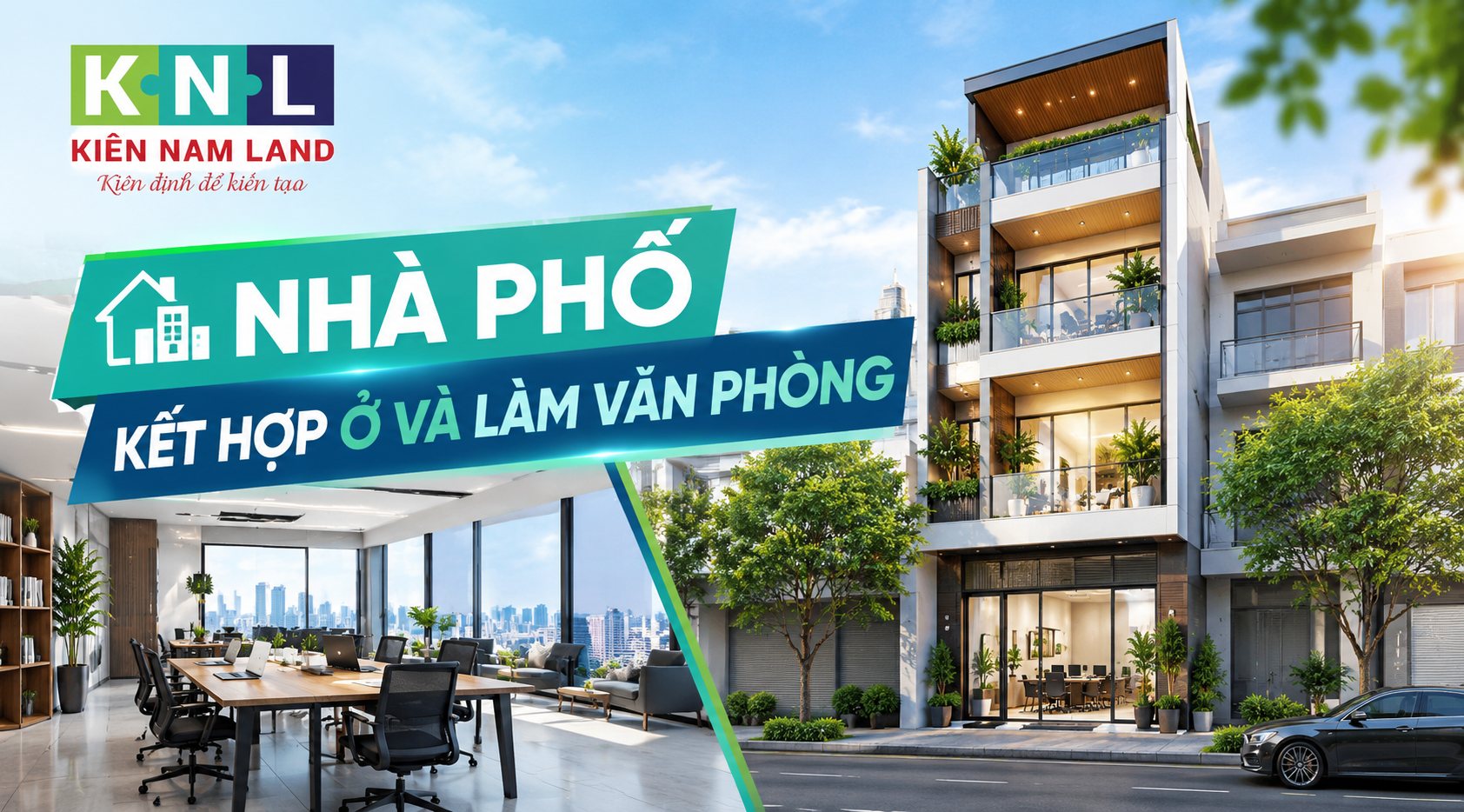 nhà phố kết hợp ở và văn phòng